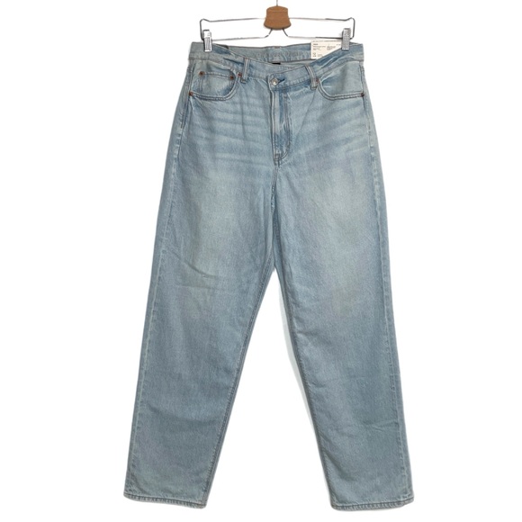 American Eagle Strigid Highest Rise Baggy Straight Jeans - Picture 1 of 16